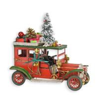 A TIN MODEL OF AN OLDTIMER IN CHRISTMAS STYLE