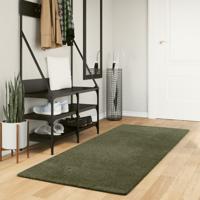 VidaXL Vloerkleed huarte laagpolig zacht wasbaar 80x200 cm bosgroen