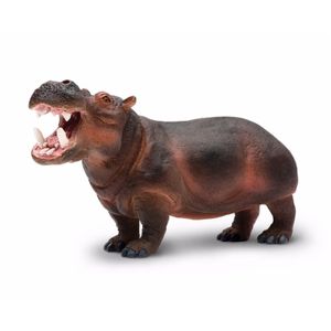 Plastic speelgoed figuur nijlpaard 12 cm   -