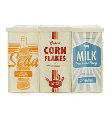 Recycle Zakken Retro Set van 3