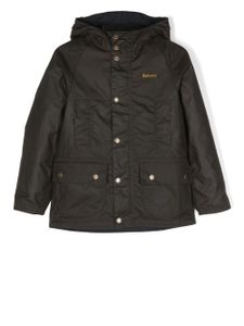 Barbour Kids veste Beaufort à fini ciré - Vert