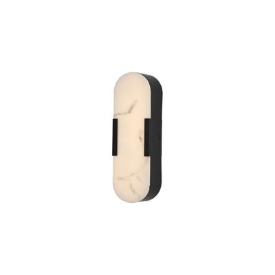 Searchlight WandlampOpaline zwart 35cm - 11138BK