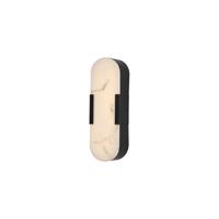 Searchlight WandlampOpaline zwart 35cm - 11138BK