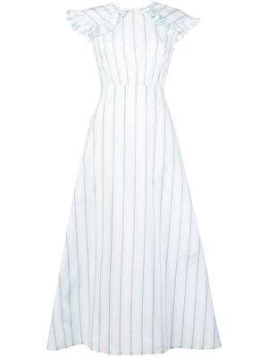 Calvin Klein robe à rayures - Blanc