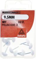 Markiesnagels 9,5mm wit 10st - Deltafix