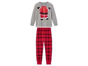 lupilu Kinderkerstpyjama (110/116, Grijs/rood)