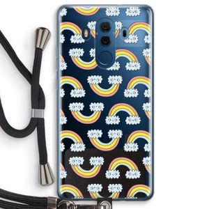 Regenboog: Huawei Mate 10 Pro Transparant Hoesje met koord