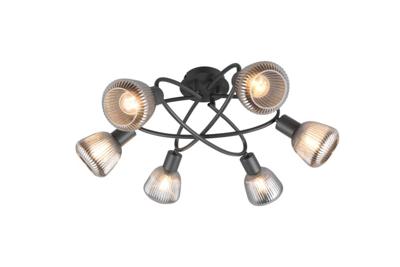 Trio PlafondlampTarifa met geribbeld glas - 662800632