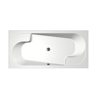 Xenz Parel Duobad - 190x90x48 - afvoer Midden - acryl - wit 6989-01