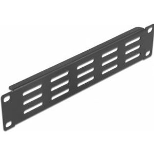 Delock 66839 10 netwerkkastpaneel met ventilatiesleuven horizontaal 1U zwart