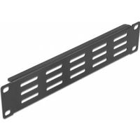 Delock 66839 10 netwerkkastpaneel met ventilatiesleuven horizontaal 1U zwart