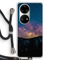 Travel to space: Huawei P50 Pro Transparant Hoesje met koord