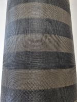 Horgaas tweekleurig gestreept zwart - beige 110 cm breed p/m1