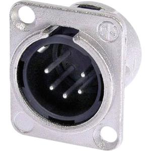 Neutrik NC5MDL1 XLR-connector Flensstekker, contacten recht Aantal polen: 5 Zilver 1 stuk(s)