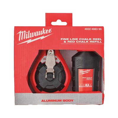 Milwaukee Slaglijnmolen smalle lijn 30m + rood krijt - 4932498390