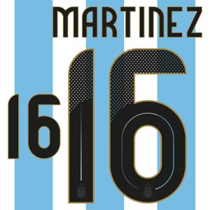 Martinez 16 (Officiële Argentinië Bedrukking 2024-2025)