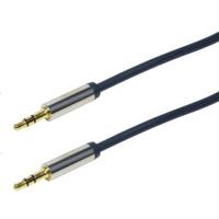LogiLink 3.5mm - 3.5mm 1m audio kabel Blauw