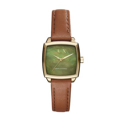 Horlogeband Armani Exchange AX5451 Leder Cognac 16mm