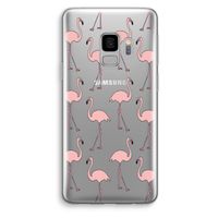 Anything Flamingoes: Samsung Galaxy S9 Transparant Hoesje