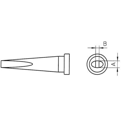 Weller LT-M Soldeerpunt Beitelvorm, lang Grootte soldeerpunt 3.2 mm Inhoud 1 stuk(s)