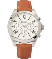 Horlogeband Fossil BQ3084 Leder Bruin 18mm - thumbnail