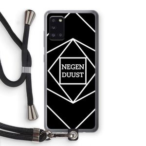 Negenduust geometrisch: Samsung Galaxy A31 Transparant Hoesje met koord