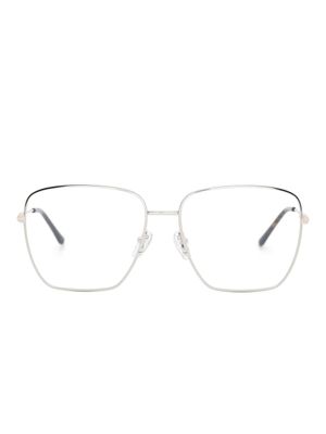 Gucci Eyewear lunettes de vue à monture oversize - Argent