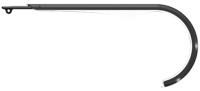 Herrmans Kettingscherm slim 38t - zwart/transparant