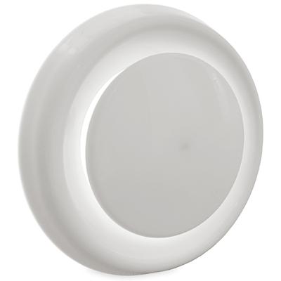 Ventilatie ventiel kunststof rond 125mm wit met klemveren en bus