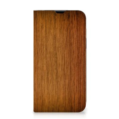 iPhone 13 Book | Wallet Case | Donker Hout