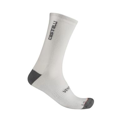 Castelli Venti soft merino sock wit unisex S/M