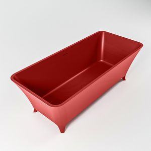 Vrijstaand bad Mondiaz Lundy | 170x75 cm | Solid surface | Ovaal | Fire