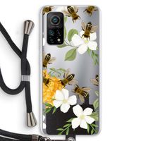 No flowers without bees: Xiaomi Mi 10T 5G Transparant Hoesje met koord