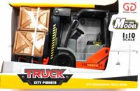 Jonotoys Heftruck met frictie aandrijving en een pallet
