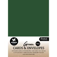 Studio Light • consumables cards & envelopes christmas green