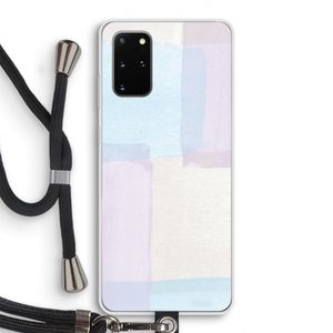Square pastel: Samsung Galaxy S20 Plus Transparant Hoesje met koord