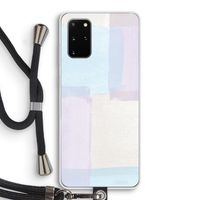 Square pastel: Samsung Galaxy S20 Plus Transparant Hoesje met koord