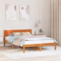 Bedframe Bruin 150 x 200 cm Massief grenenhout