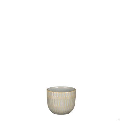Sara pot rond oker mat h6xd7,5 cm - Mica decorations