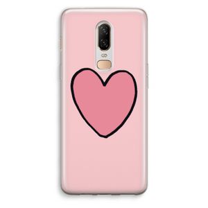 Hartje: OnePlus 6 Transparant Hoesje