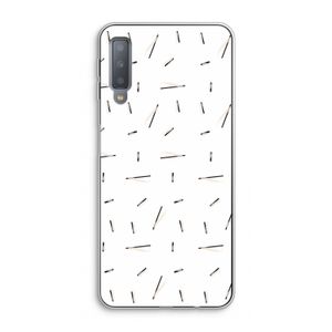 Hipster stripes: Samsung Galaxy A7 (2018) Transparant Hoesje