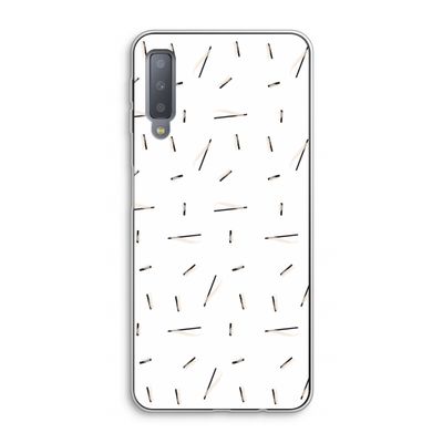 Hipster stripes: Samsung Galaxy A7 (2018) Transparant Hoesje