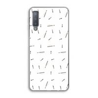 Hipster stripes: Samsung Galaxy A7 (2018) Transparant Hoesje