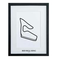 Formule 1 Circuit Red Bull Ring Oostenrijk 3D Print - Zwart
