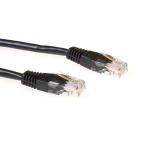 ACT IB9902 LSZH U/UTP CAT6 Patchkabel Zwart - 2 meter
