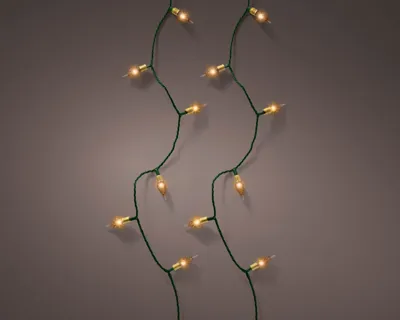 Led stringlight l1190cm grn/kl.warm