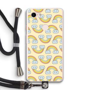Regenboog: Pixel 3 XL Transparant Hoesje met koord