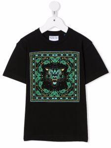 Marcelo Burlon County Of Milan Kids t-shirt à imprimé bandana - Noir