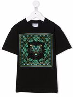 Marcelo Burlon County Of Milan Kids t-shirt à imprimé bandana - Noir - thumbnail