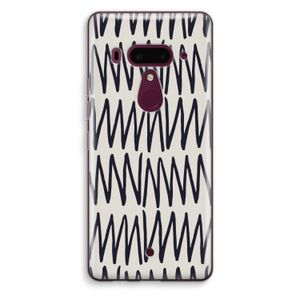 Marrakech Zigzag: HTC U12+ Transparant Hoesje